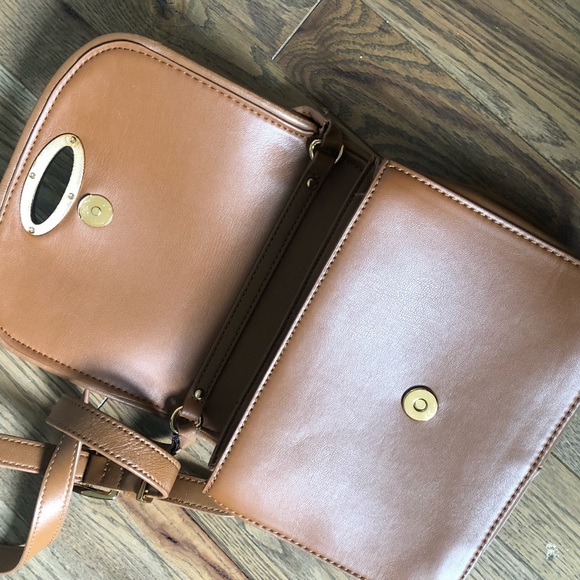 Zara tan leather crossbody - Picture 4 of 5
